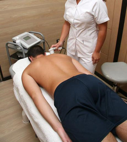 Deep back cleansing skin treatment using ultrasound in Tenerife South.